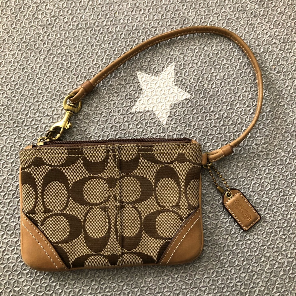 Coach Signature Wristlet